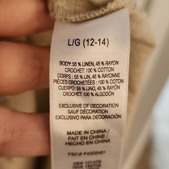 EUC Avon Linen Dress, L - Picture 8 of 9